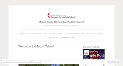 Desktop Screenshot of mounttaborumc.org