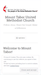 Mobile Screenshot of mounttaborumc.org